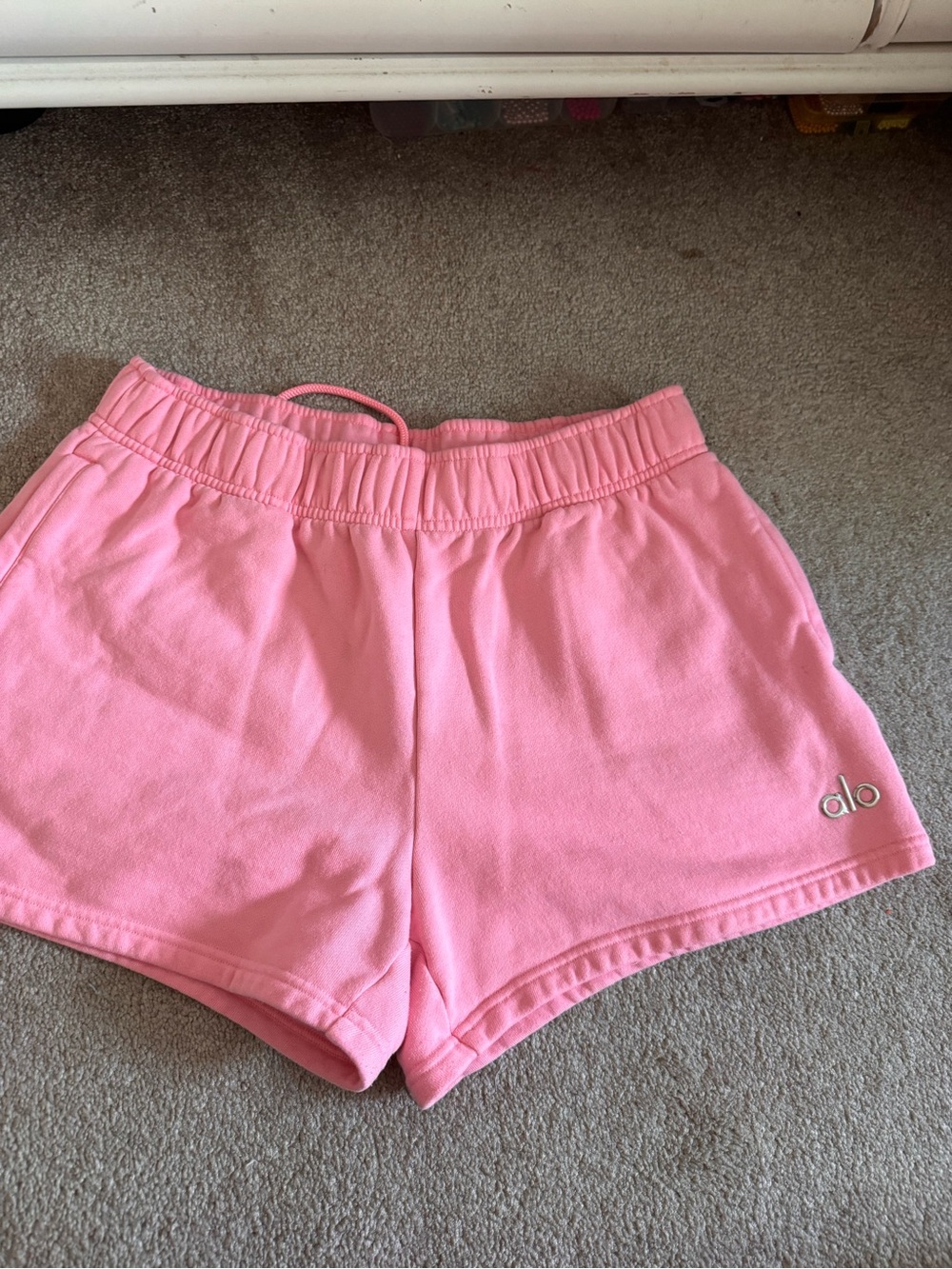 Alo Pink Lounge Shorts